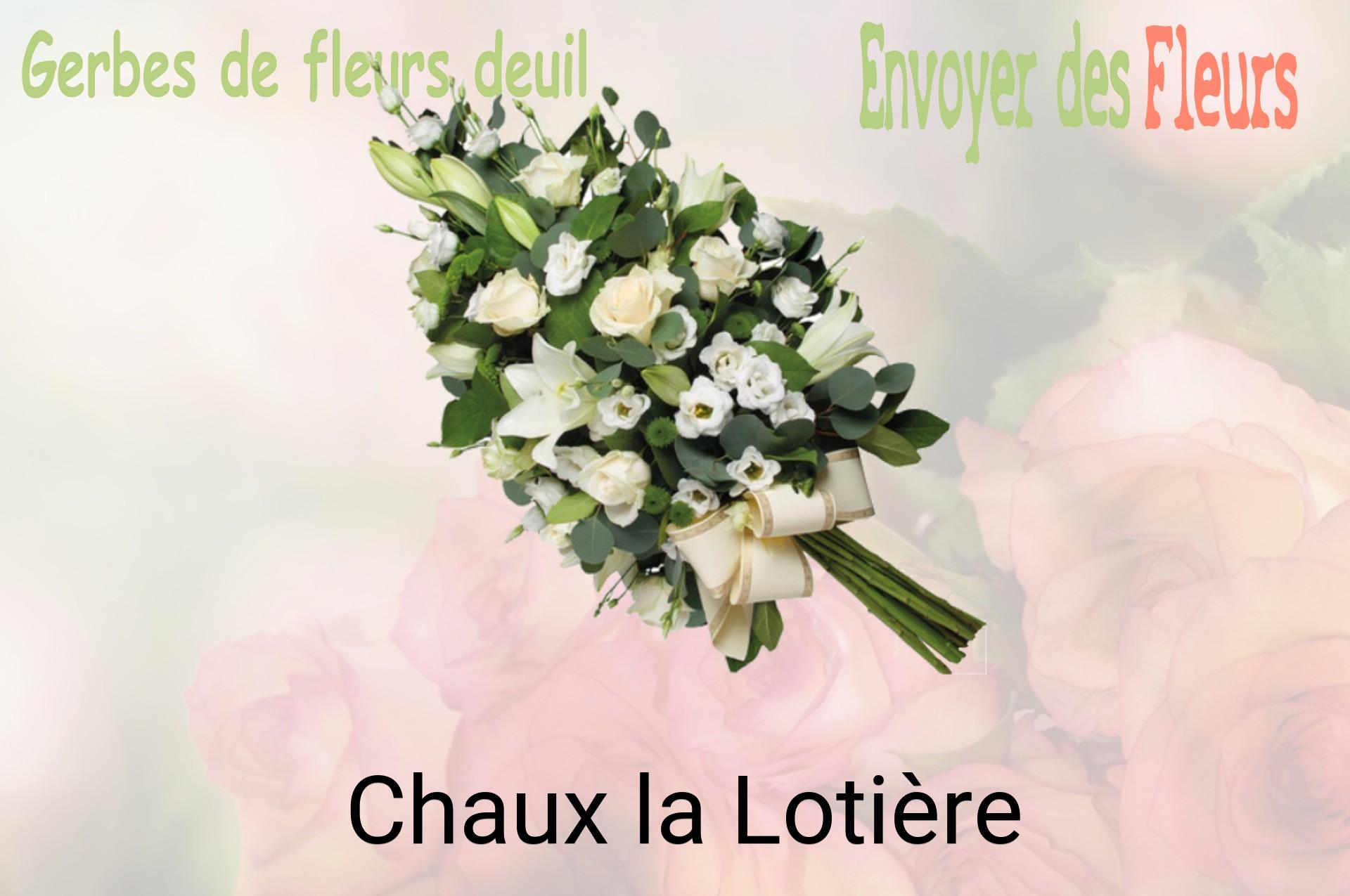 Gerbe de fleurs de deuil livrée à Chaux-la-Lotière